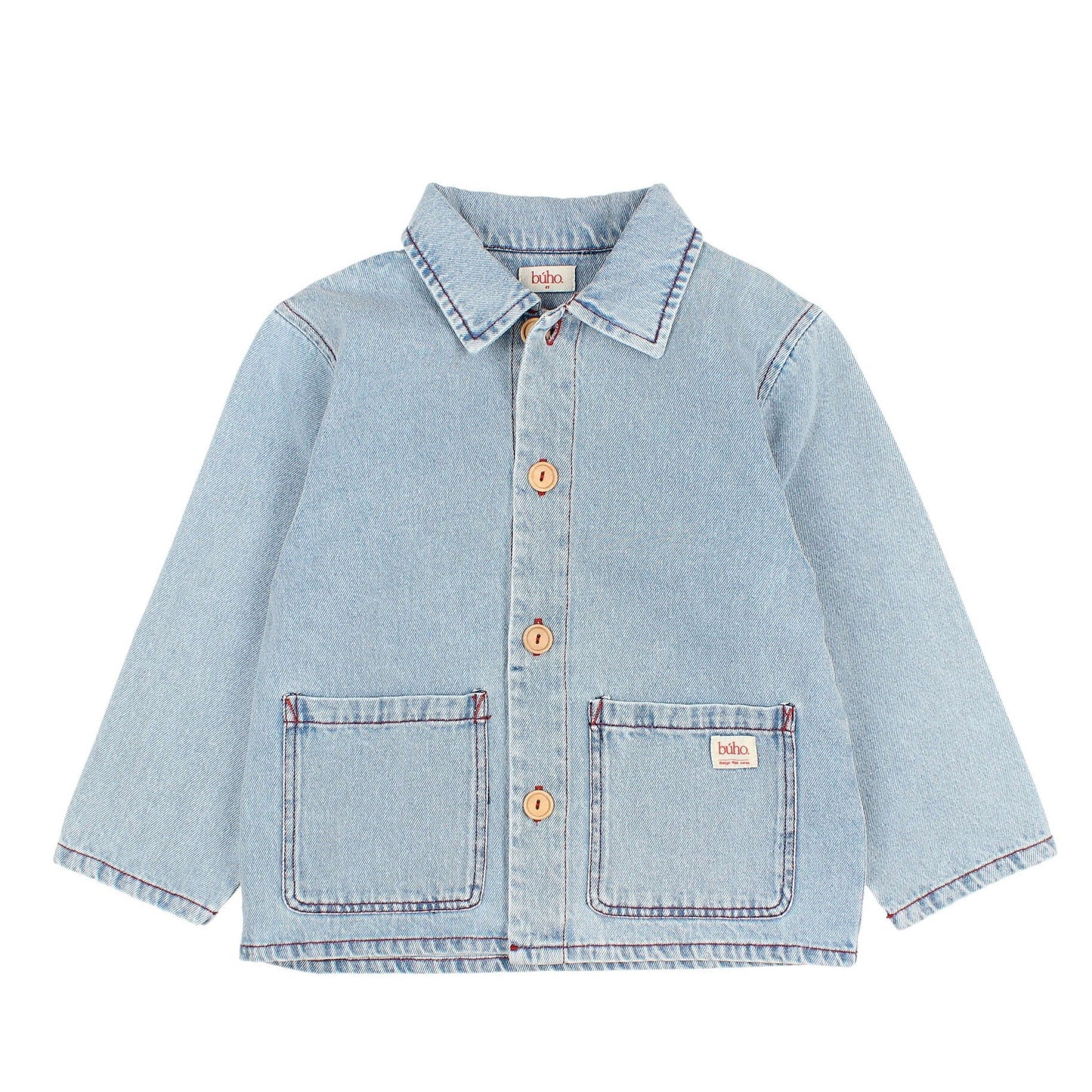 Chaquetas vaqueras de Búho, Tallas 2-8 años, Color: denim bleach