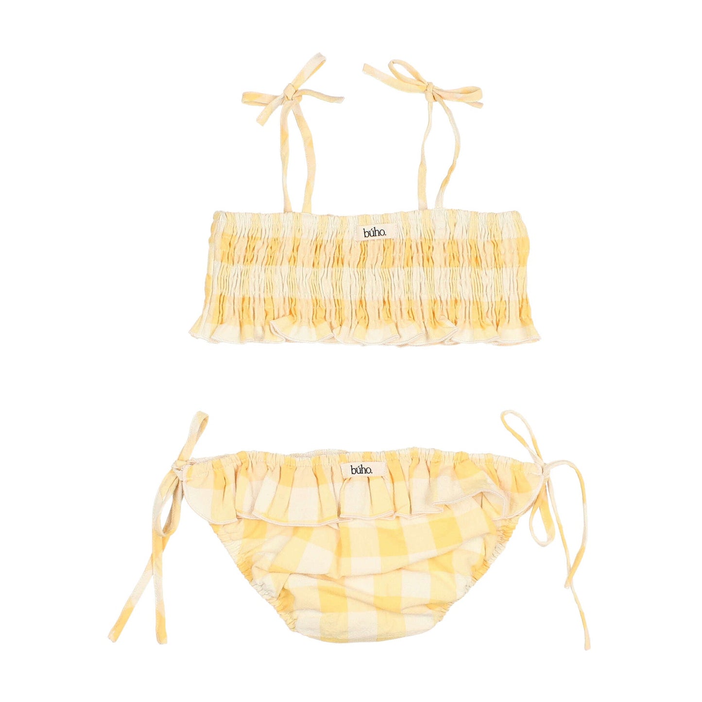 Bikini mit Karomuster von Búho, Gr. 3-12 Jahre, Farbe: sun