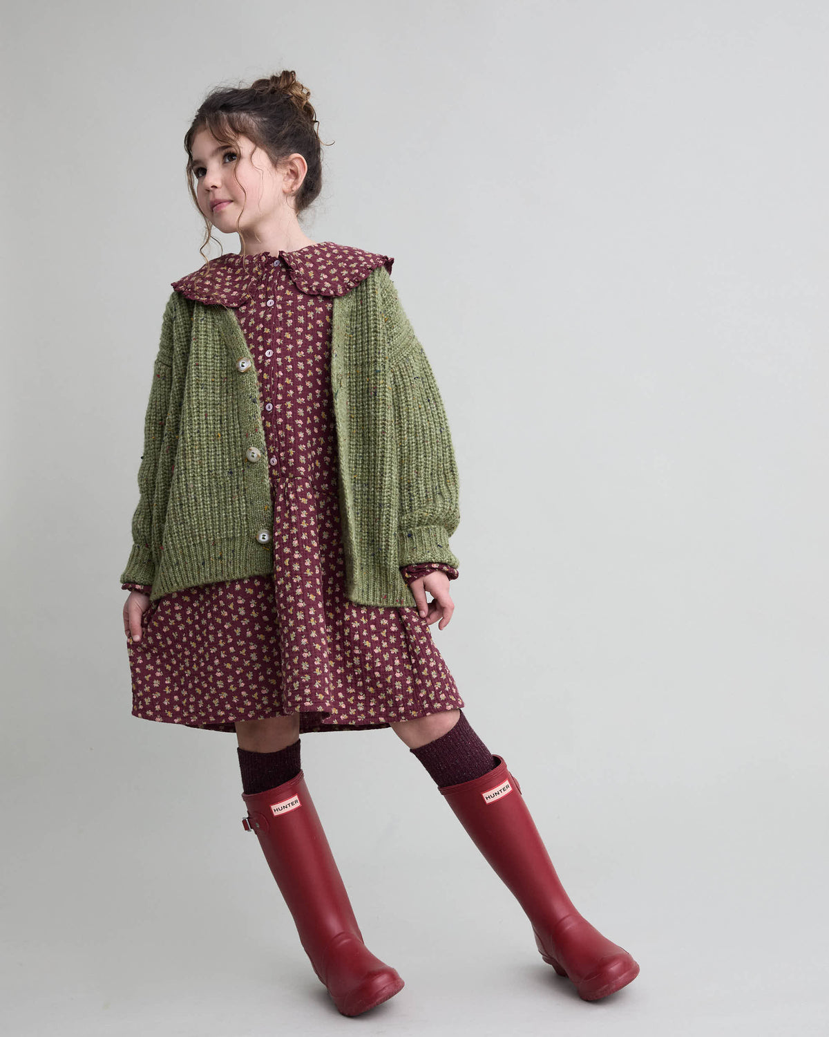 Cardigan von Búho, 3-6 Jahre, Farbe: green tea