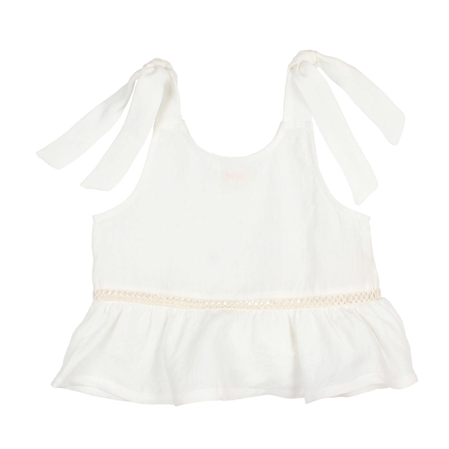 Linen top by Búho, size 3-8 years, color: white