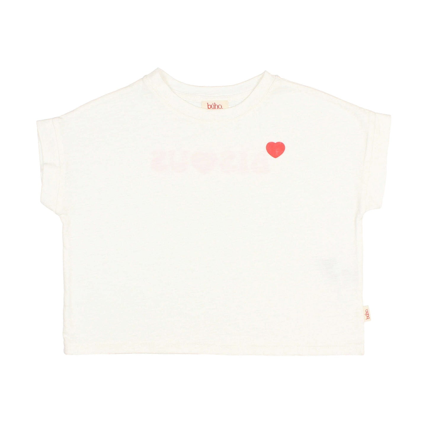 Bisous T-Shirt von Búho, Gr. 3-8 Jahre, Farbe: white