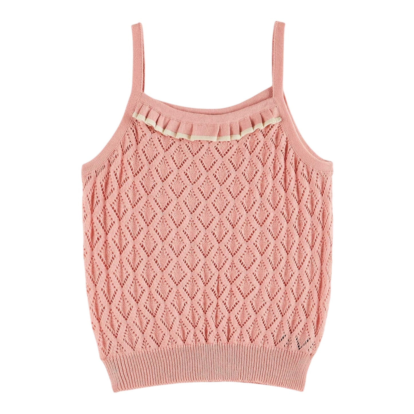 Top de punto de Emile et Ida, talla 3-6 años, color: flor