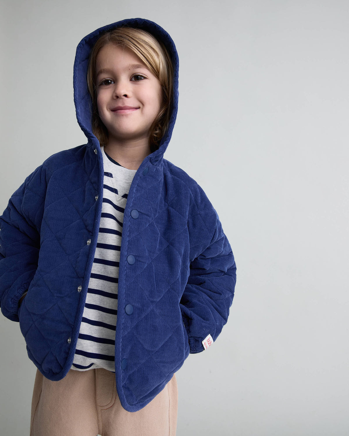 Soft velour Jacket von Búho, 3-6 Jahre, Farbe: marine