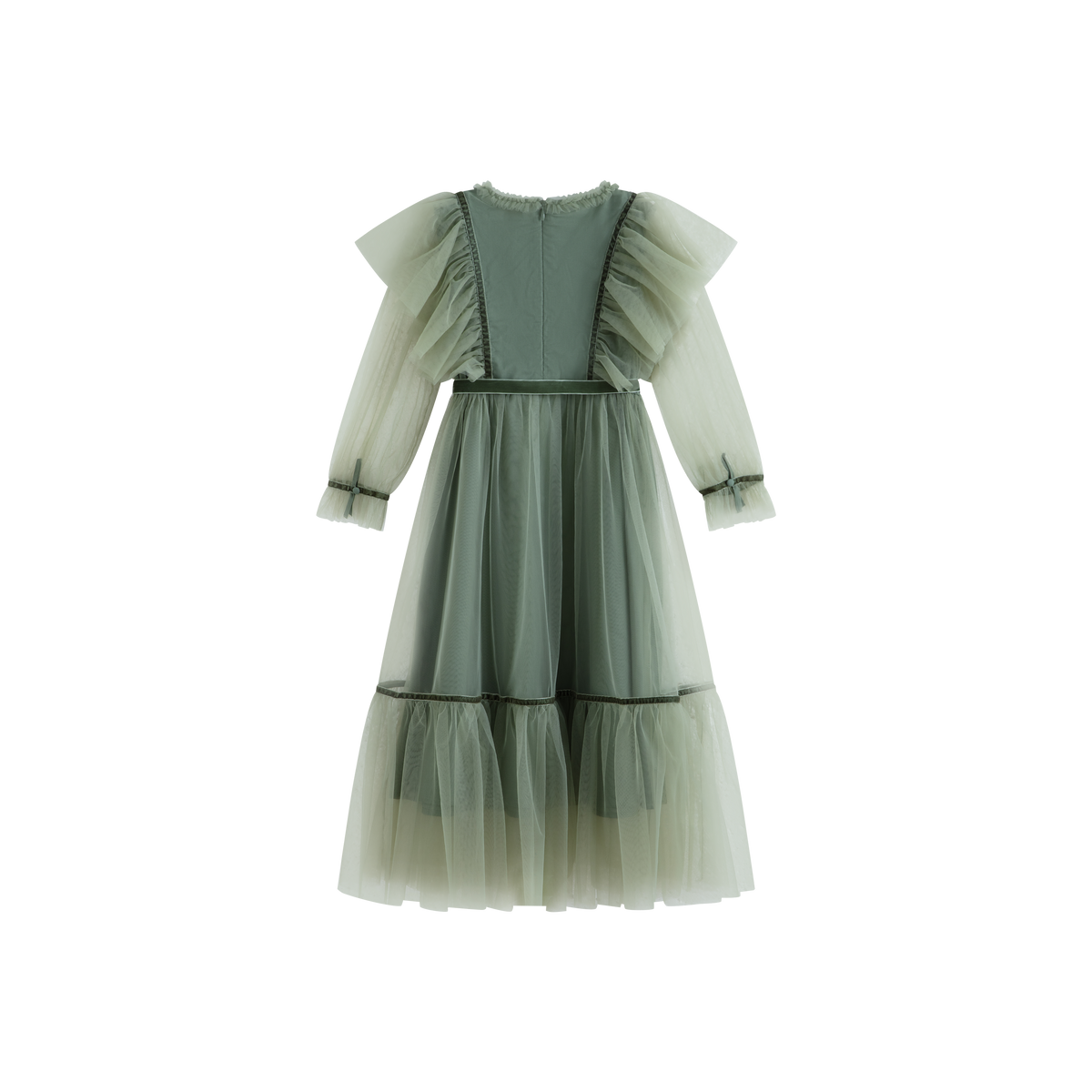 Kleid Emilie von C’era una Volta, 3-8 Jahre, Farbe: olive green