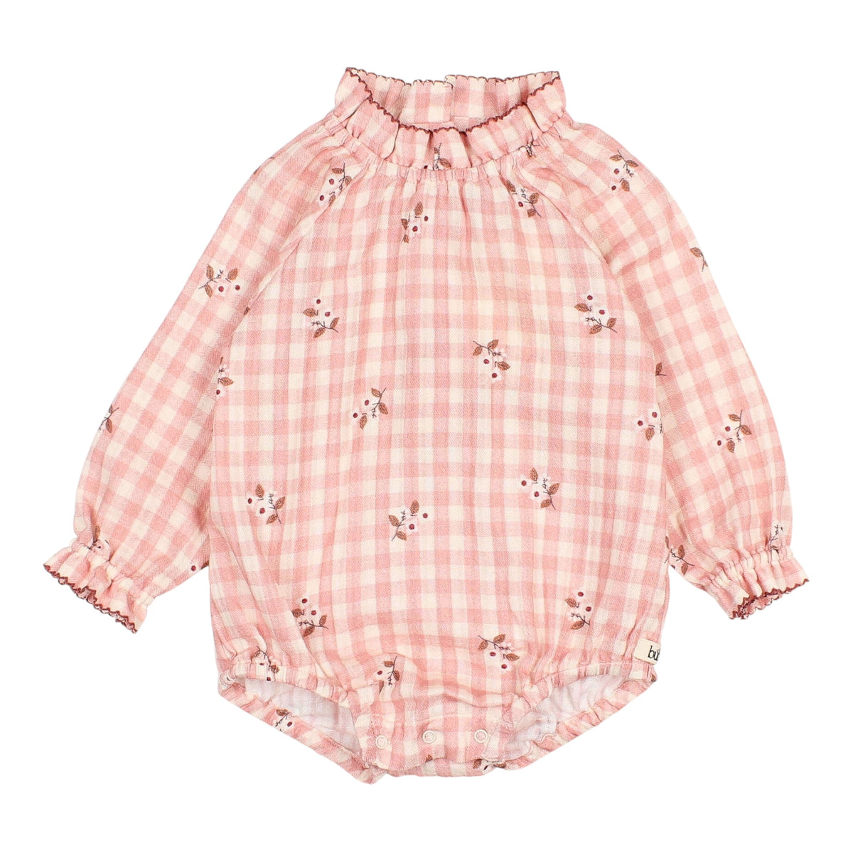 Vichy Romper von Búho, 3-24 Monate, Farbe: peony