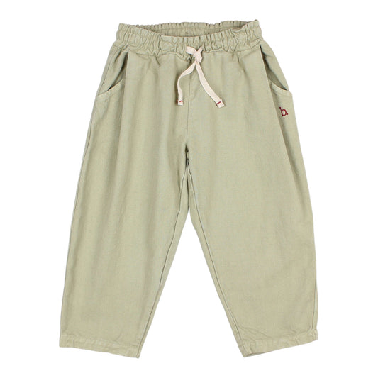 Drill Girly Pants von Búho, 3-6 Jahre, Farbe: green tea