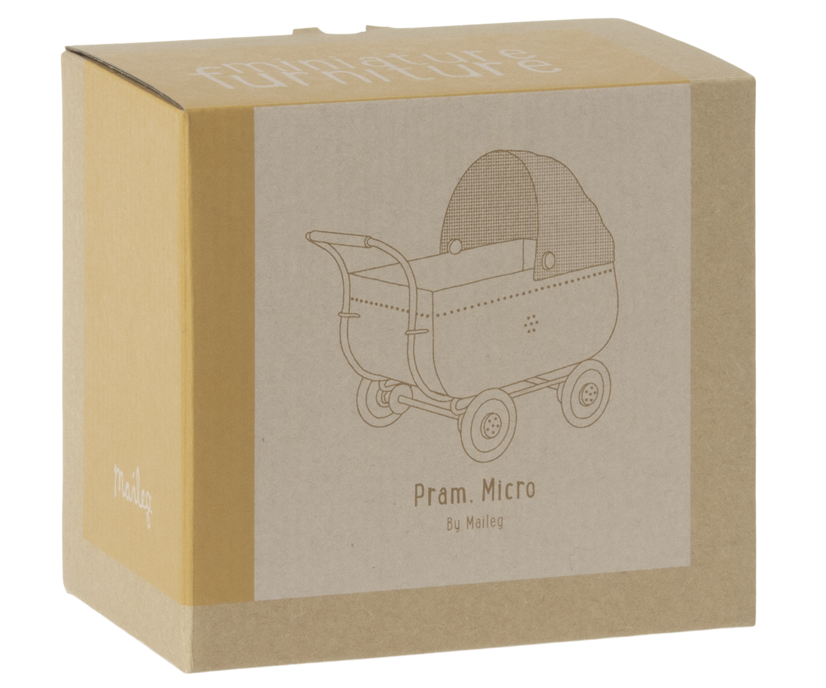 Kinderwagen von Maileg gelb