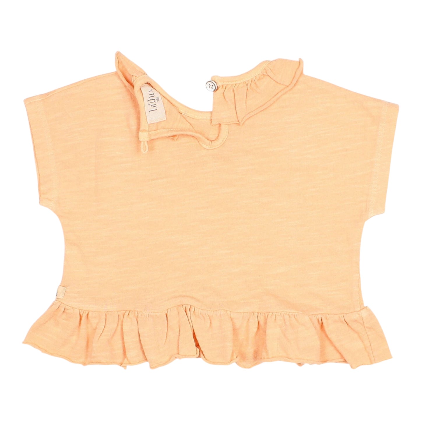 T-Shirt mit Rüschen von Búho, Gr. 6-24 Monate, Farbe: apricot