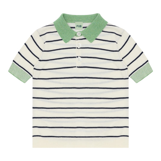 Striped Polo von Fub, Gr. 80-130, Farbe: ecru/dark navy