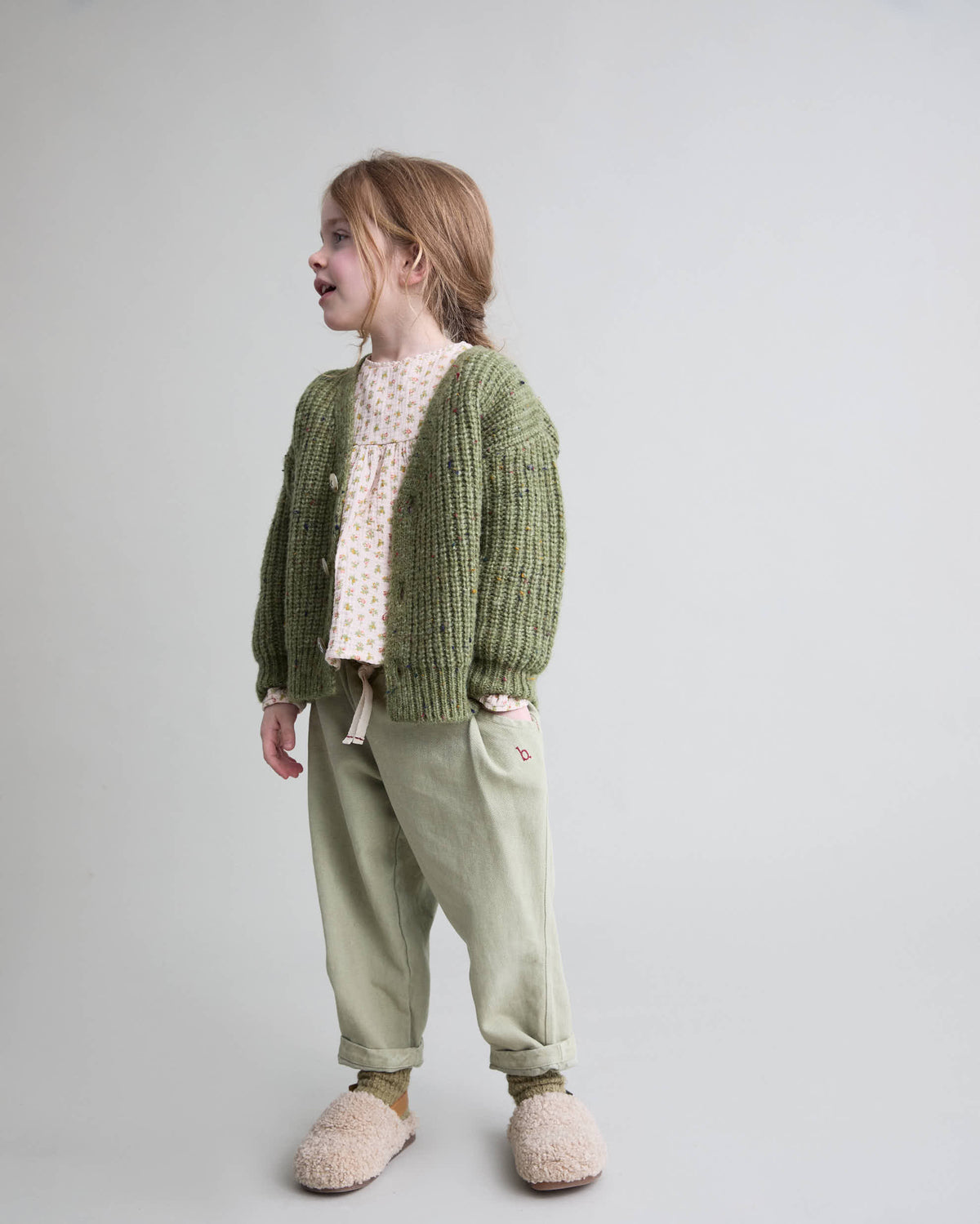 Cardigan von Búho, 3-6 Jahre, Farbe: green tea