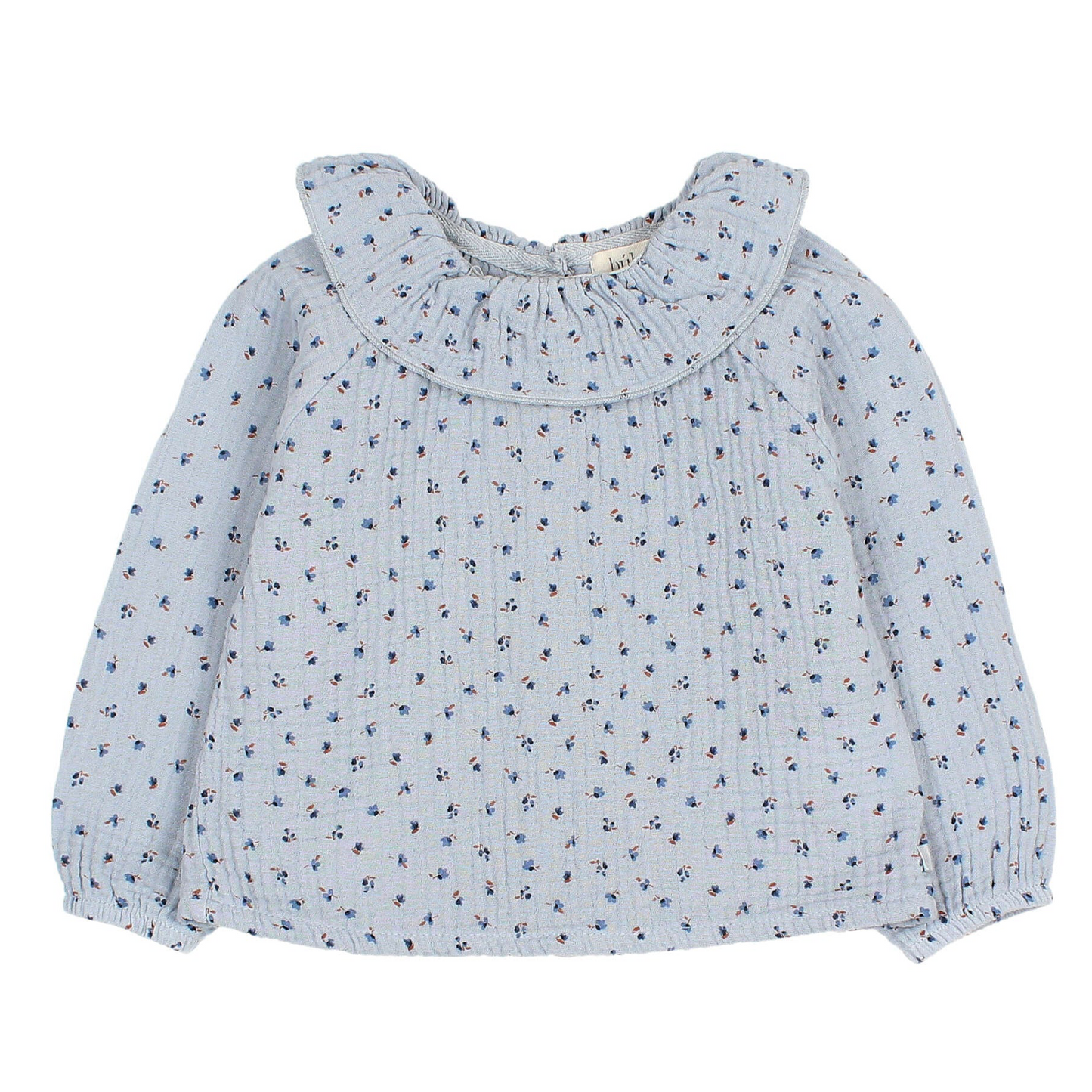 Musselinbluse von Búho, Gr. 3-24 Monate, Farbe: soft blue