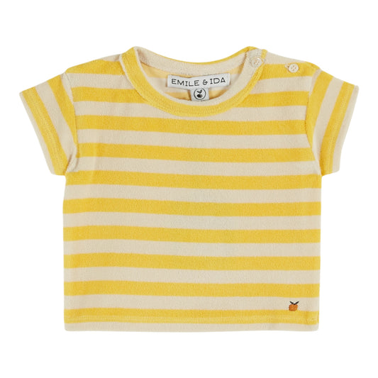 Gestreiftes T-Shirt von Emile et Ida, Gr. 6-24 Monate, Farbe: rayure mimosa