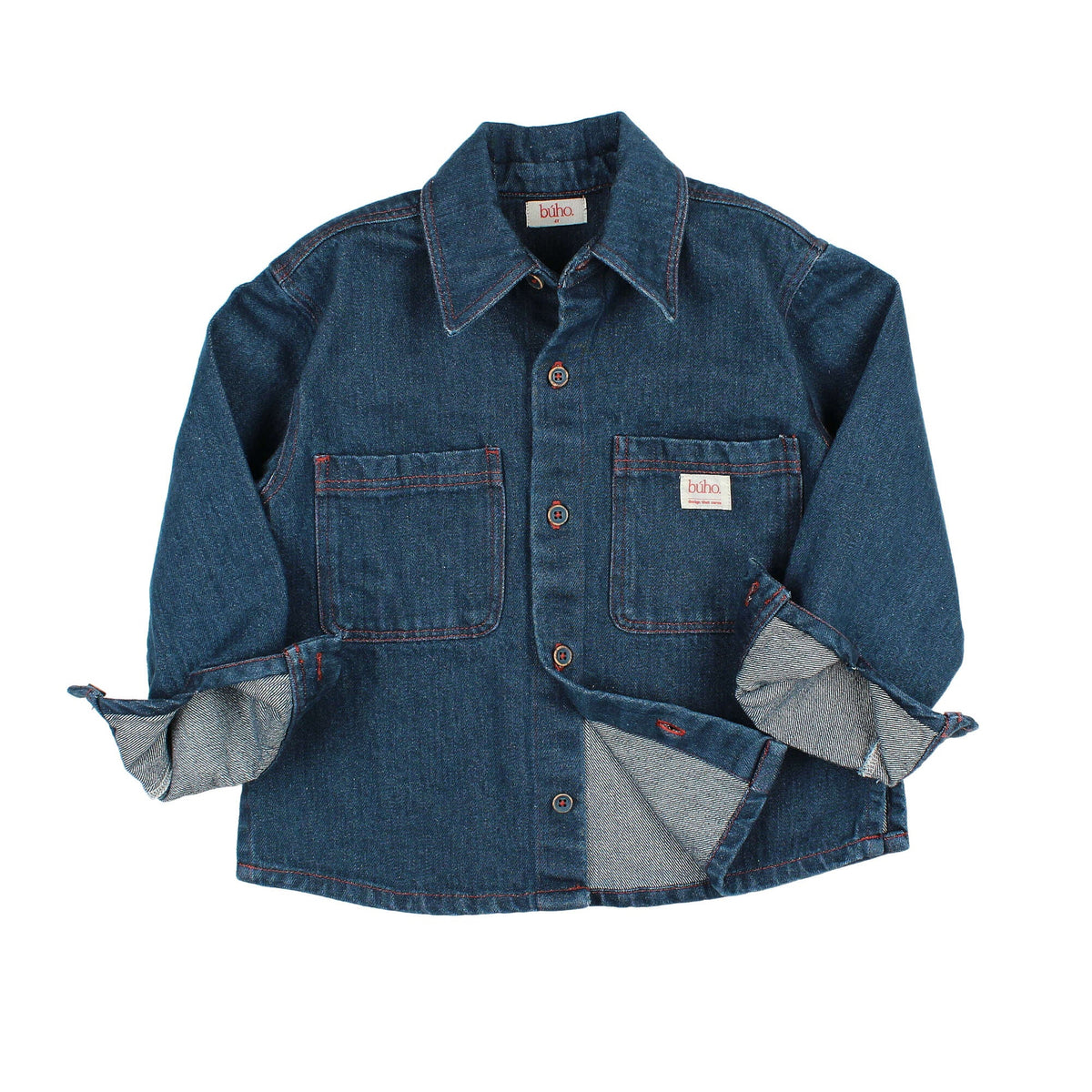 Denim Over Shirt von Búho, 3-6 Jahre, Farbe: denim