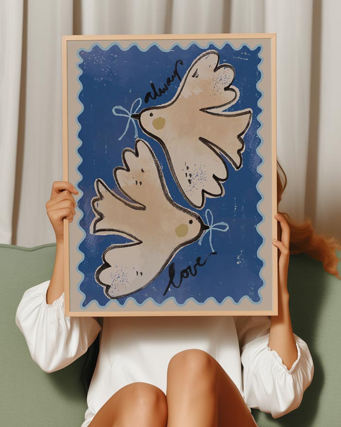 Poster Tauben von Studio Loco