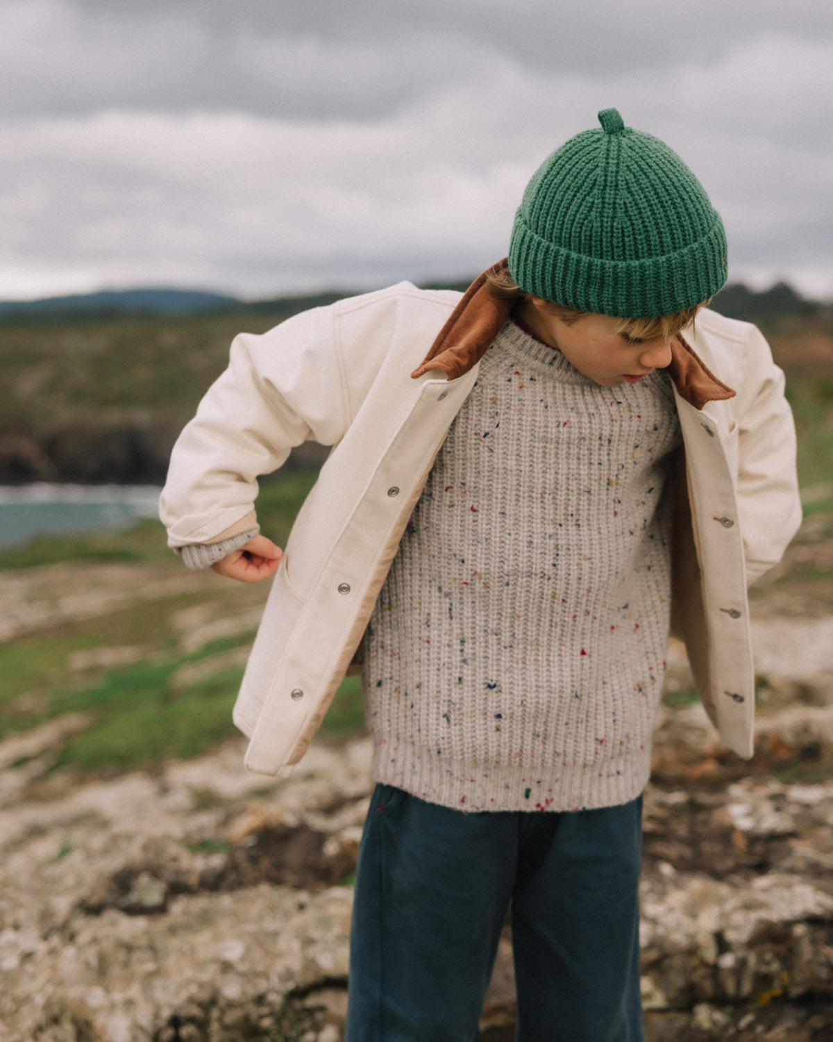Twill Jacket von Búho, 3-6 Jahre, Farbe: bisquit