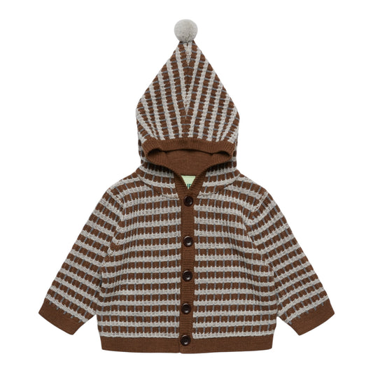 Baby Multi Cardigan von Fub, 62-92, Farbe: hazel melange/ light grey