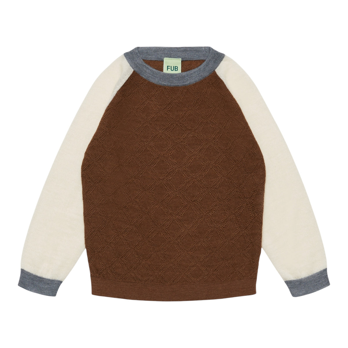 Colour Block Pullover von Fub, 90-130, Farbe: hazel melange