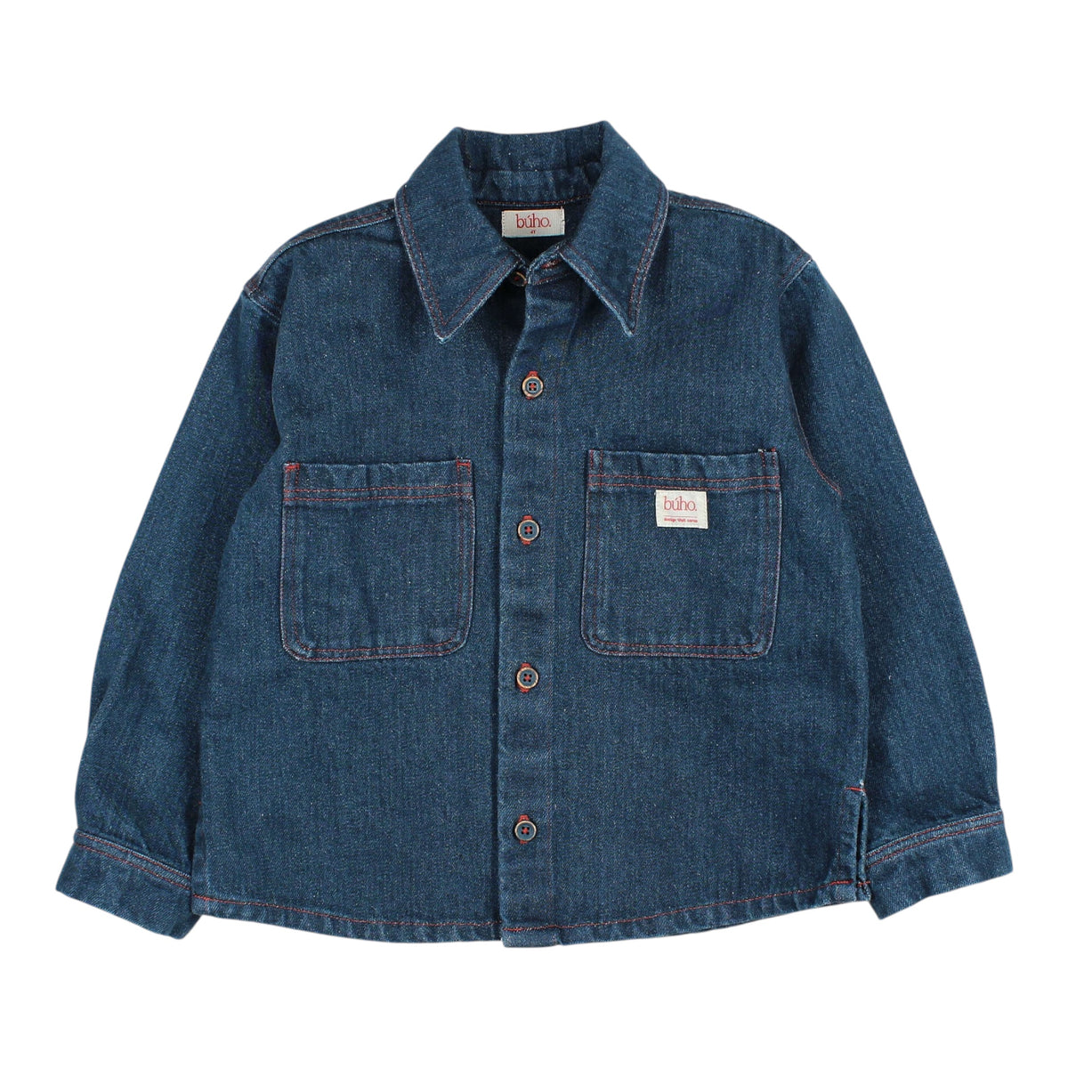Denim Over Shirt von Búho, 3-6 Jahre, Farbe: denim