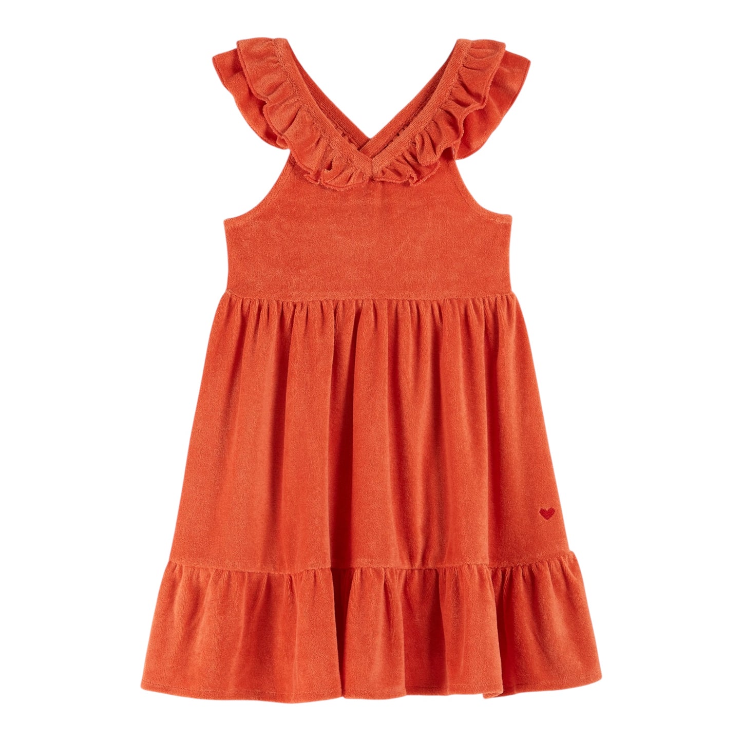 Frottee-Kleid von Emile et Ida, Gr. 3-10 Jahre, Farbe: orange