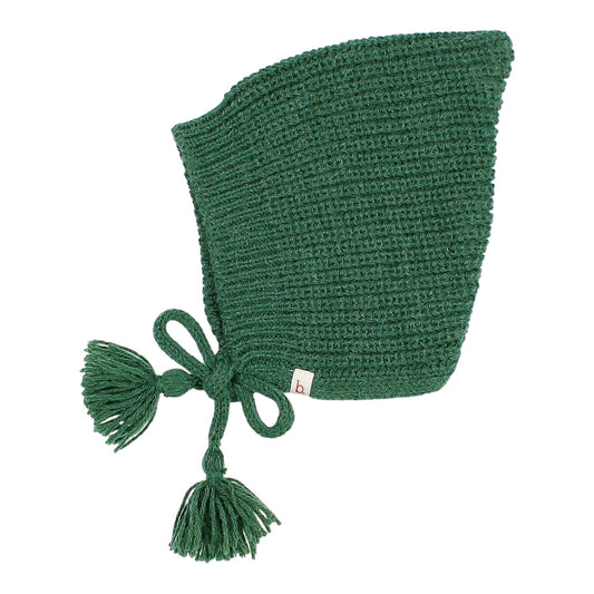Weiche Strickmütze von Búho, XS-S, Farbe: forest green