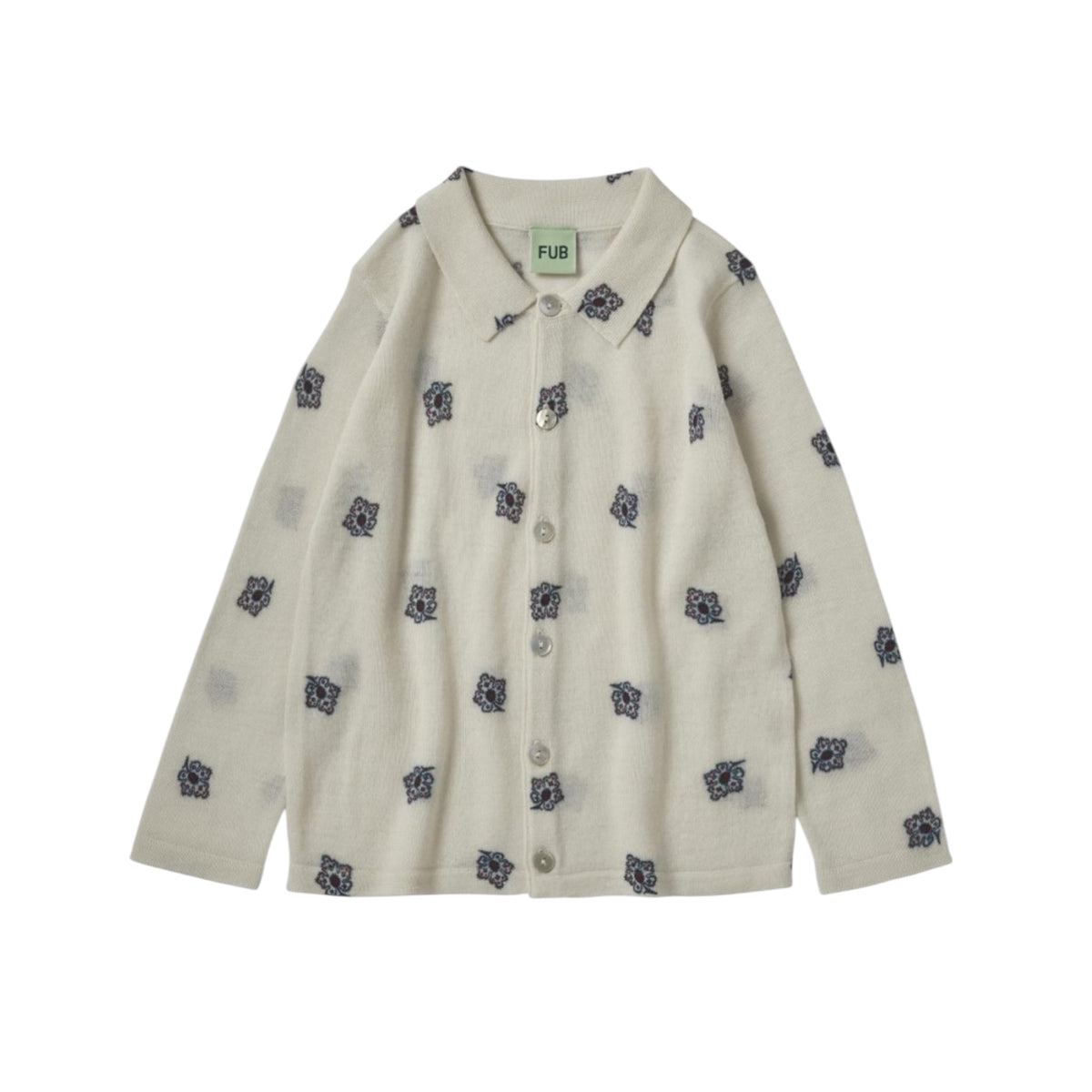 Merino wool shirt by bon Fub, size 100-150, color: ecru/paisley