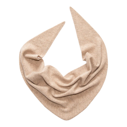 Dreieckstuch „Kim“ von Papa Lobster, Gr. 1 aus 100% Kaschmir, Farbe: beige melange