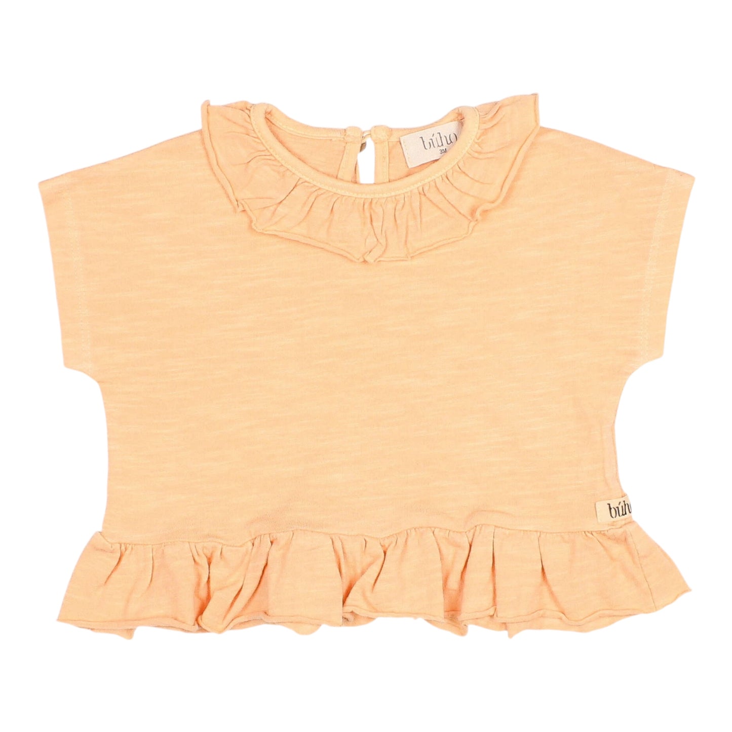 T-Shirt mit Rüschen von Búho, Gr. 6-24 Monate, Farbe: apricot