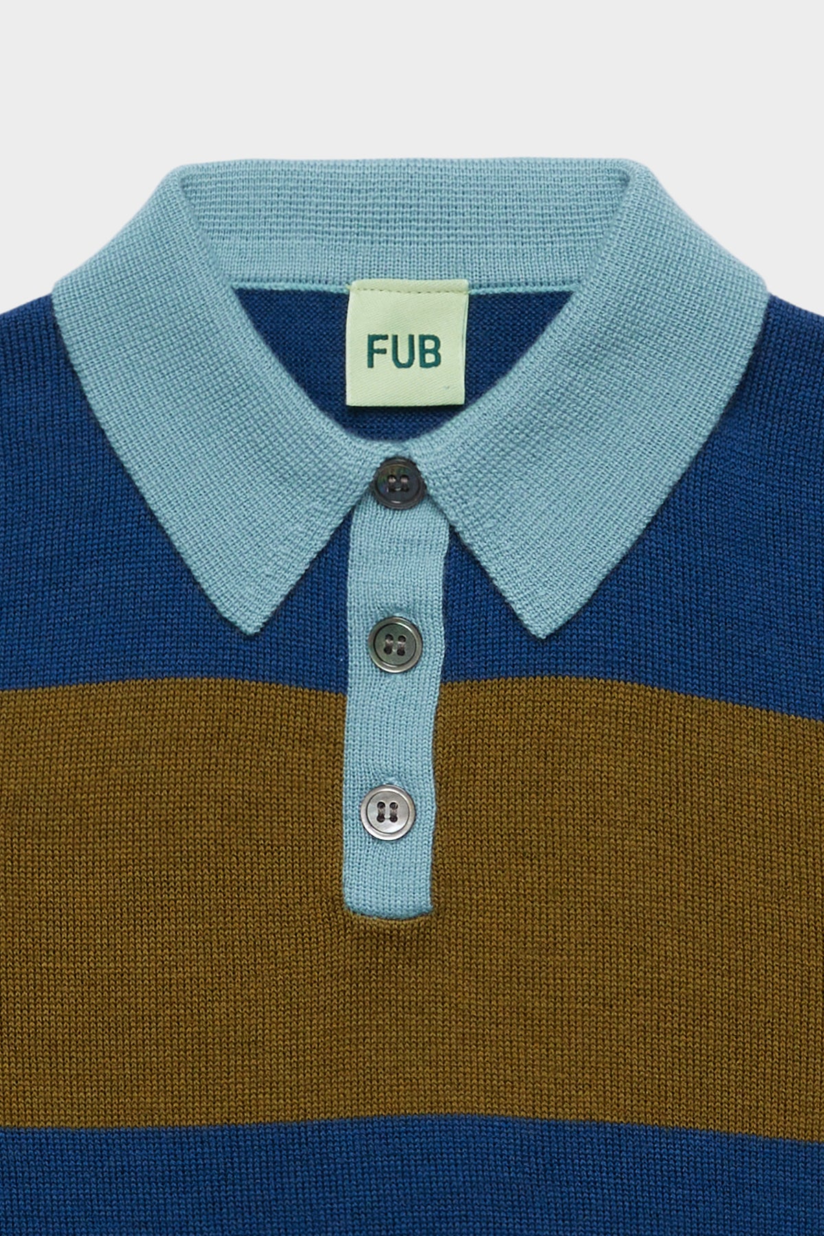 Gestreiftes Polo von Fub, 80-130, Farbe: deep indigo/moss