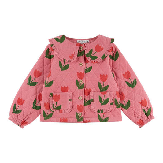 Steppjacke mit Tulpen von Emile et Ida, 2-6 Jahre