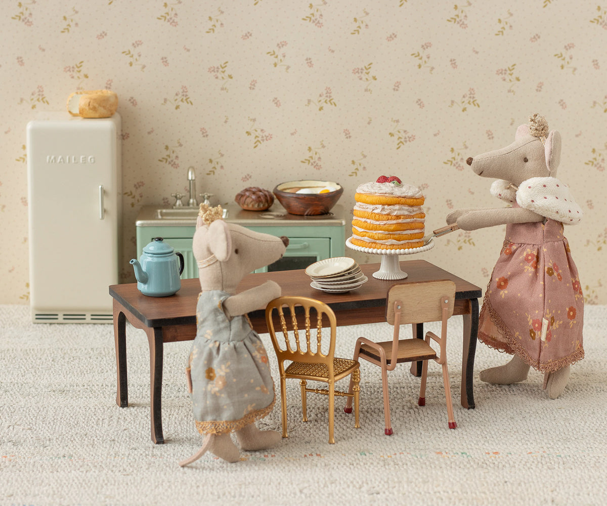 Partykuchen und Kuchenplatte, Maus – Off Weiß von Maileg