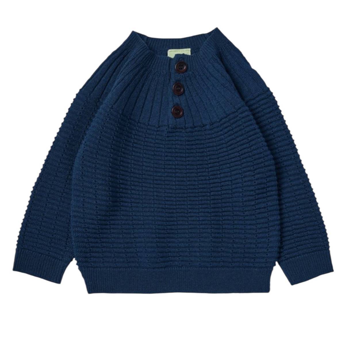 Merino wool sweater by Fub, sizes 62-92, color: pond blue