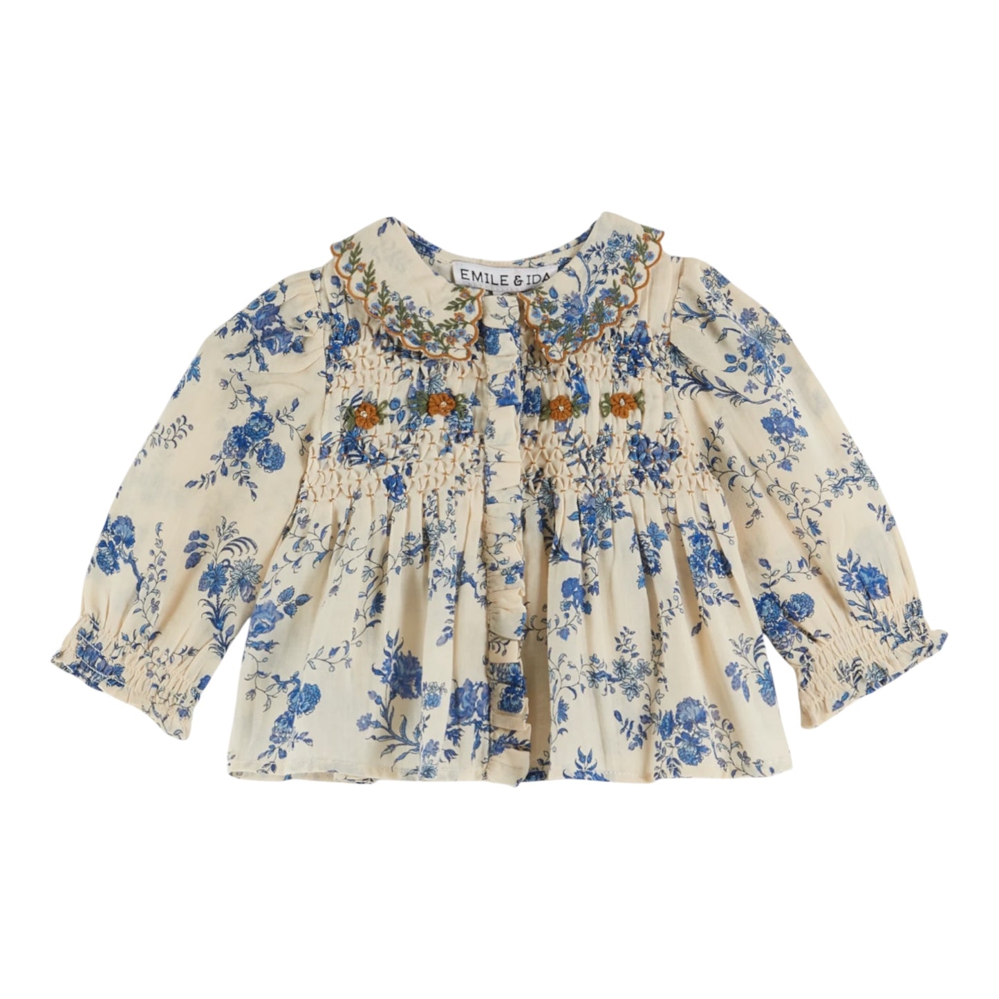 Blouse by Emile et Ida, size 6-24 months, color: orchid blue