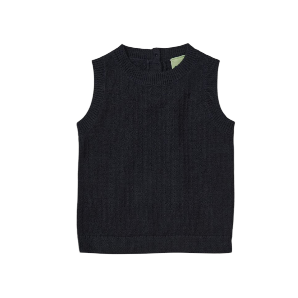 Baby vest by Fub made from 100% merino wool, sizes 62-92, color: dark navy