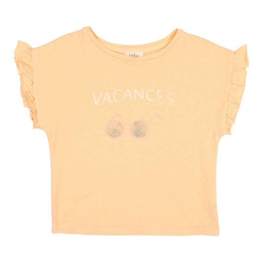 T-Shirt mit Rüsche von Búho, Gr. 3-6 Jahre, Farbe: apricot