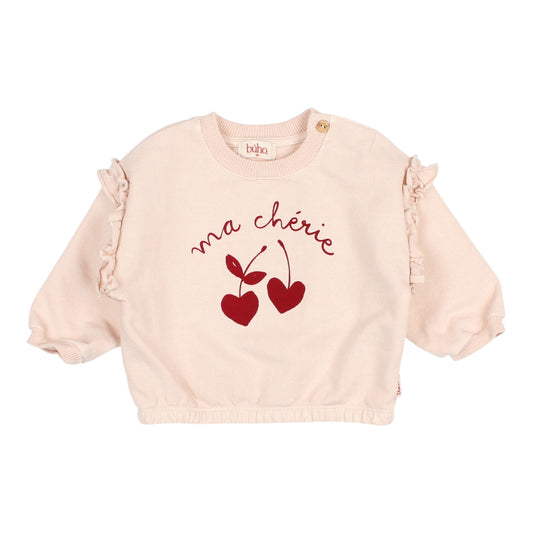 Chérie Sweatshirt von Búho, 6-24 Monate, Farbe: cream pink