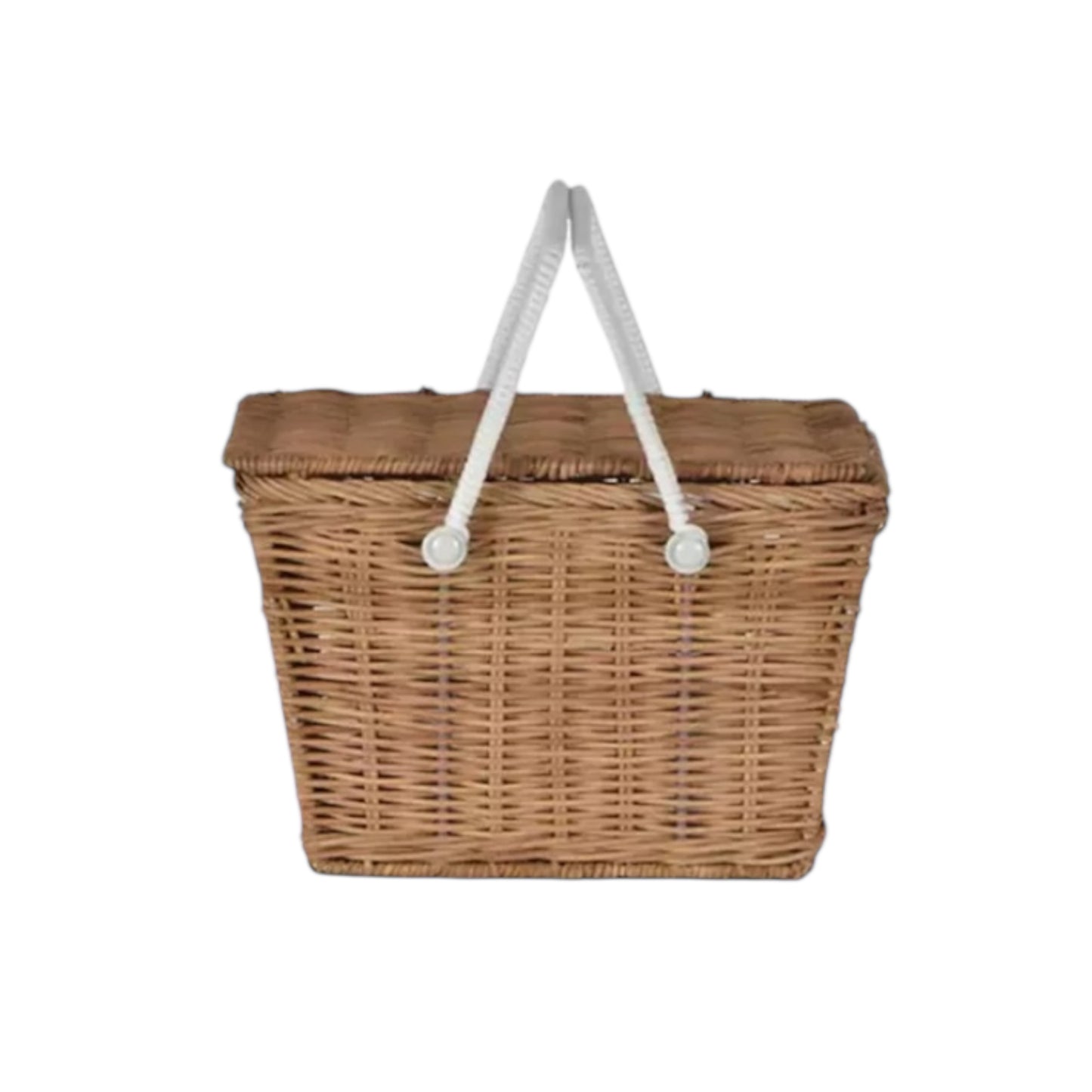 Piki Rattan Basket - Picnic basket by Olliella, color: natural