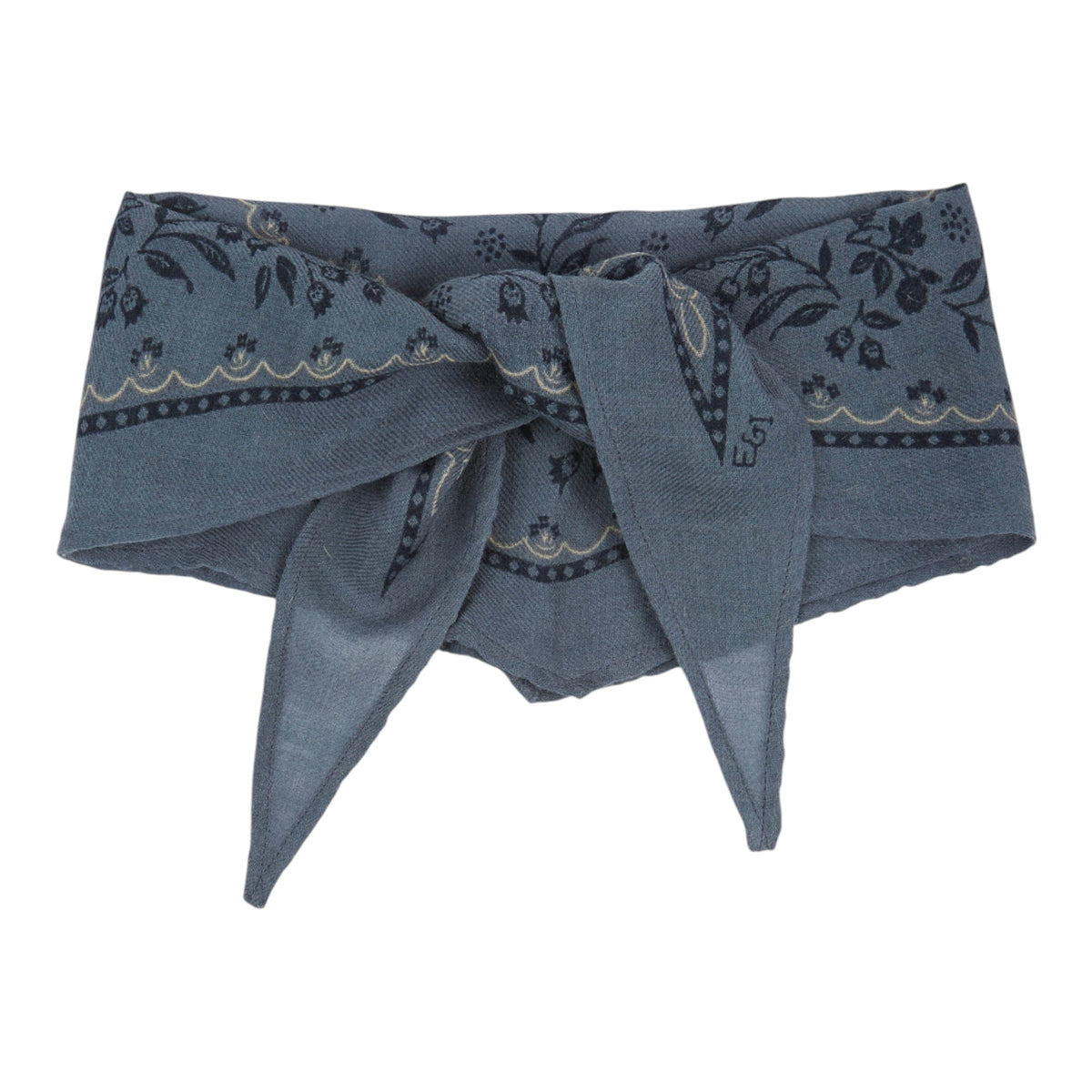 Schal aus 100% Wolle von Emile et Ida, Farbe: blue tulip