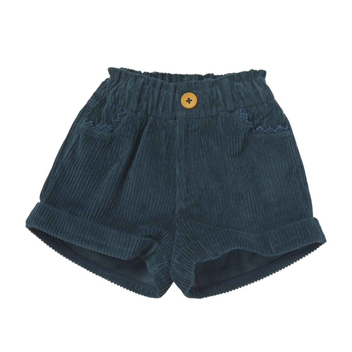 Shorts aus Cord von Bonheur du jour Paris, Gr. 8+10 Jahre, Farbe: bosco