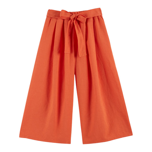 Leinen Hose mit Gürtel von Emile et Ida, Gr. 3-6 Jahre, Farbe: orange