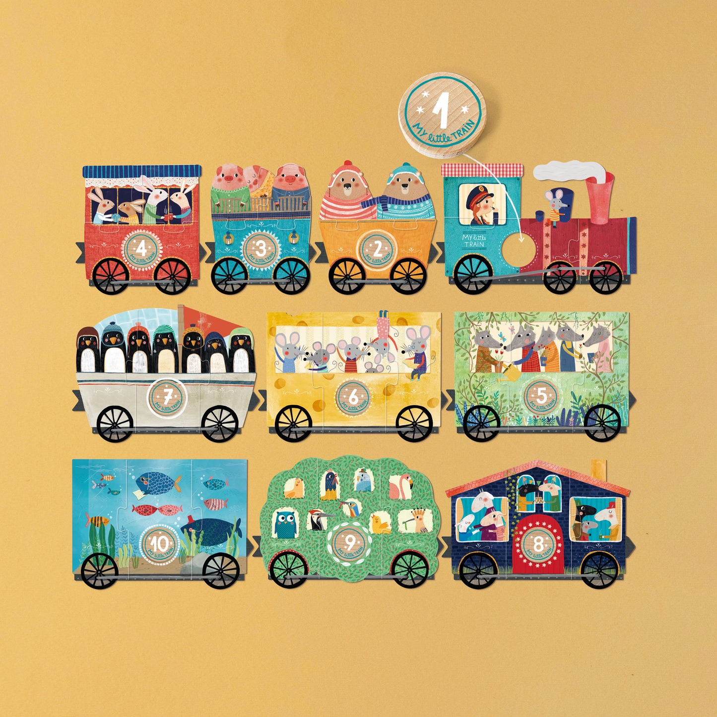 My Little Train Puzzle by Londji 2+