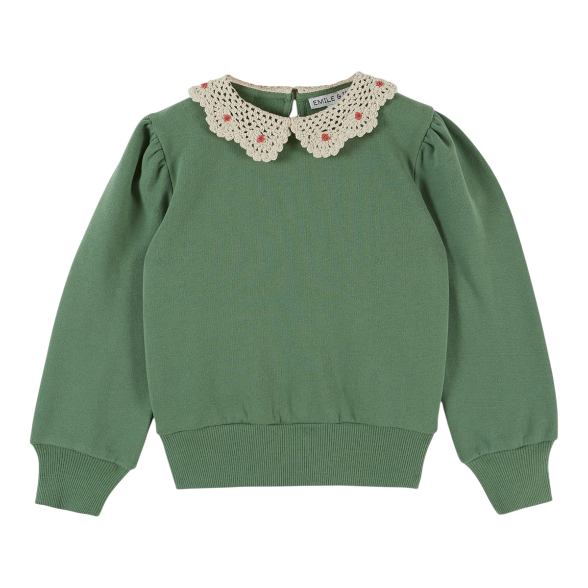 Sweatshirt von Emile et Ida, 3-6 Jahre, Farbe: olive