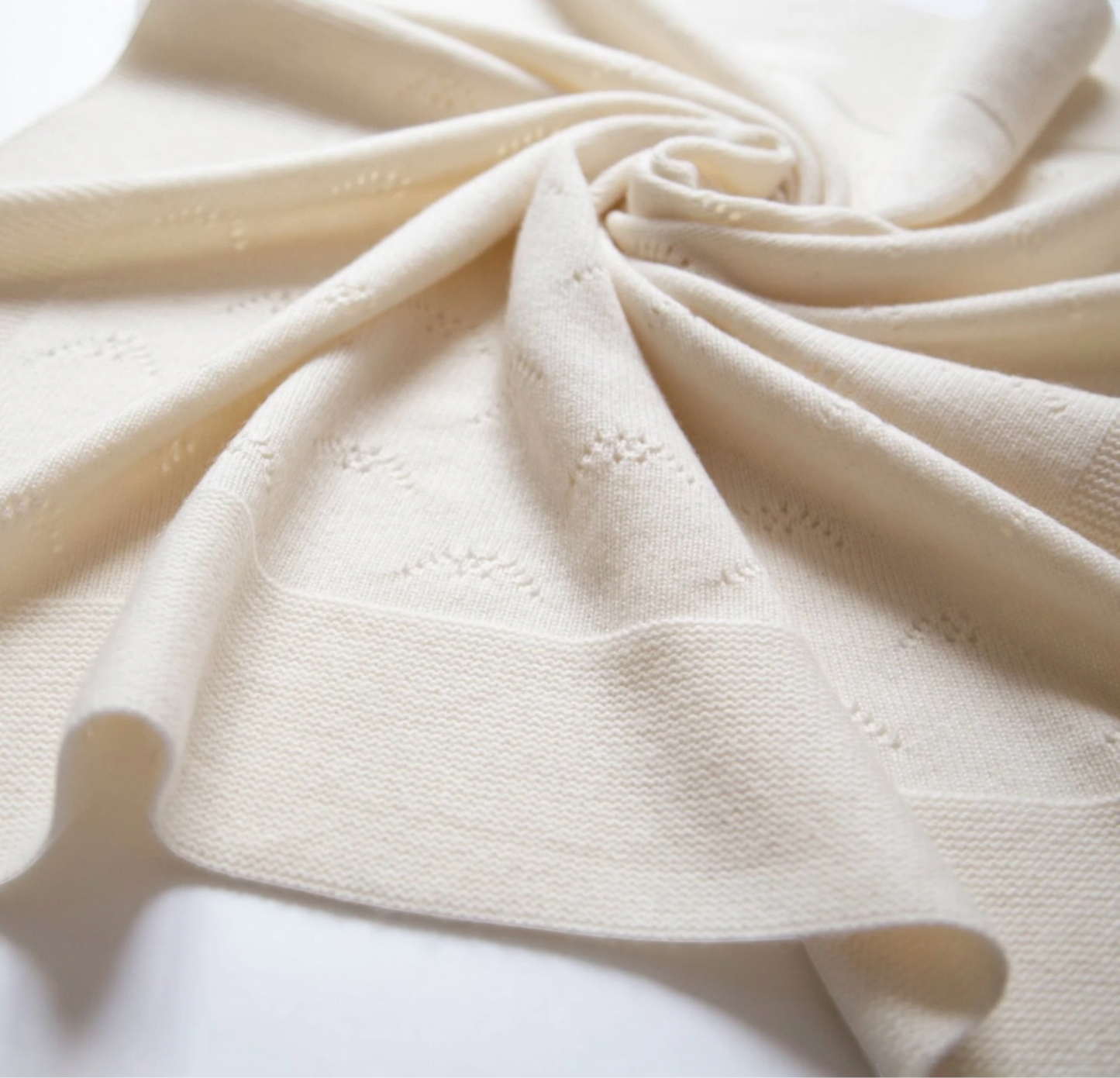 Babydecke Lee aus Kaschmir von Papa Lobster, Farbe: white