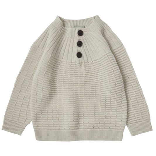 Pullover aus Merinowolle von Fub, Gr. 62-92, Farbe: ecru