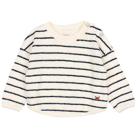Frottee-Sweatshirt von Búho, Gr. 3-24 Monate, gestreift