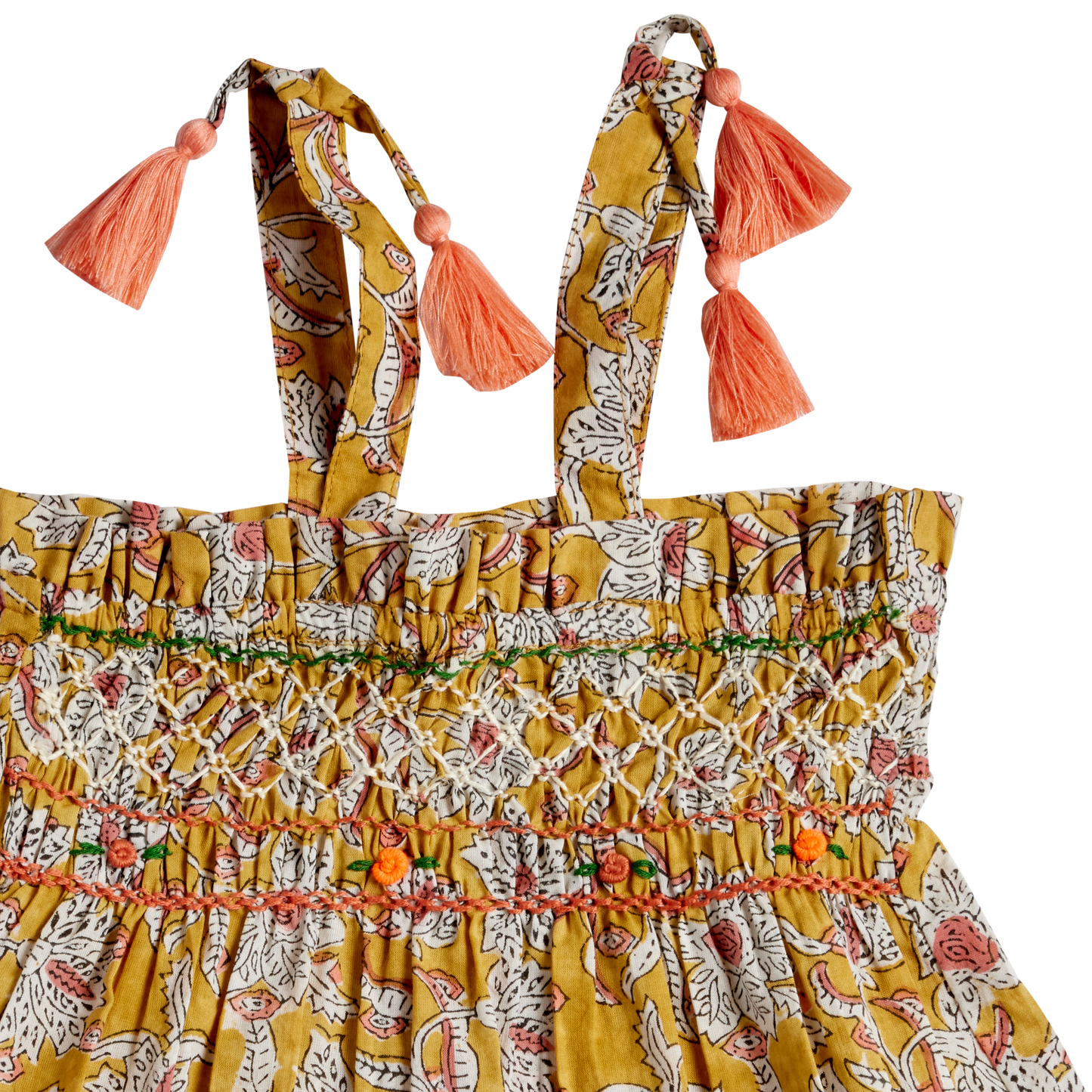 Midi-Kleid von Bonheur du jour Paris, Gr. 4-6 Jahre, Farbe: curcuma