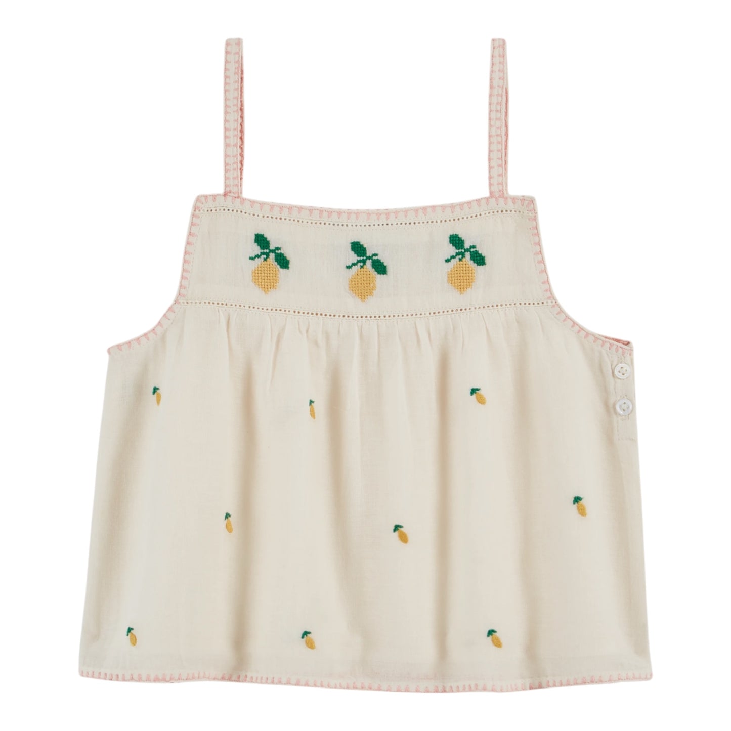 Top by Emile et Ida, sizes 3-8 years, color: cream