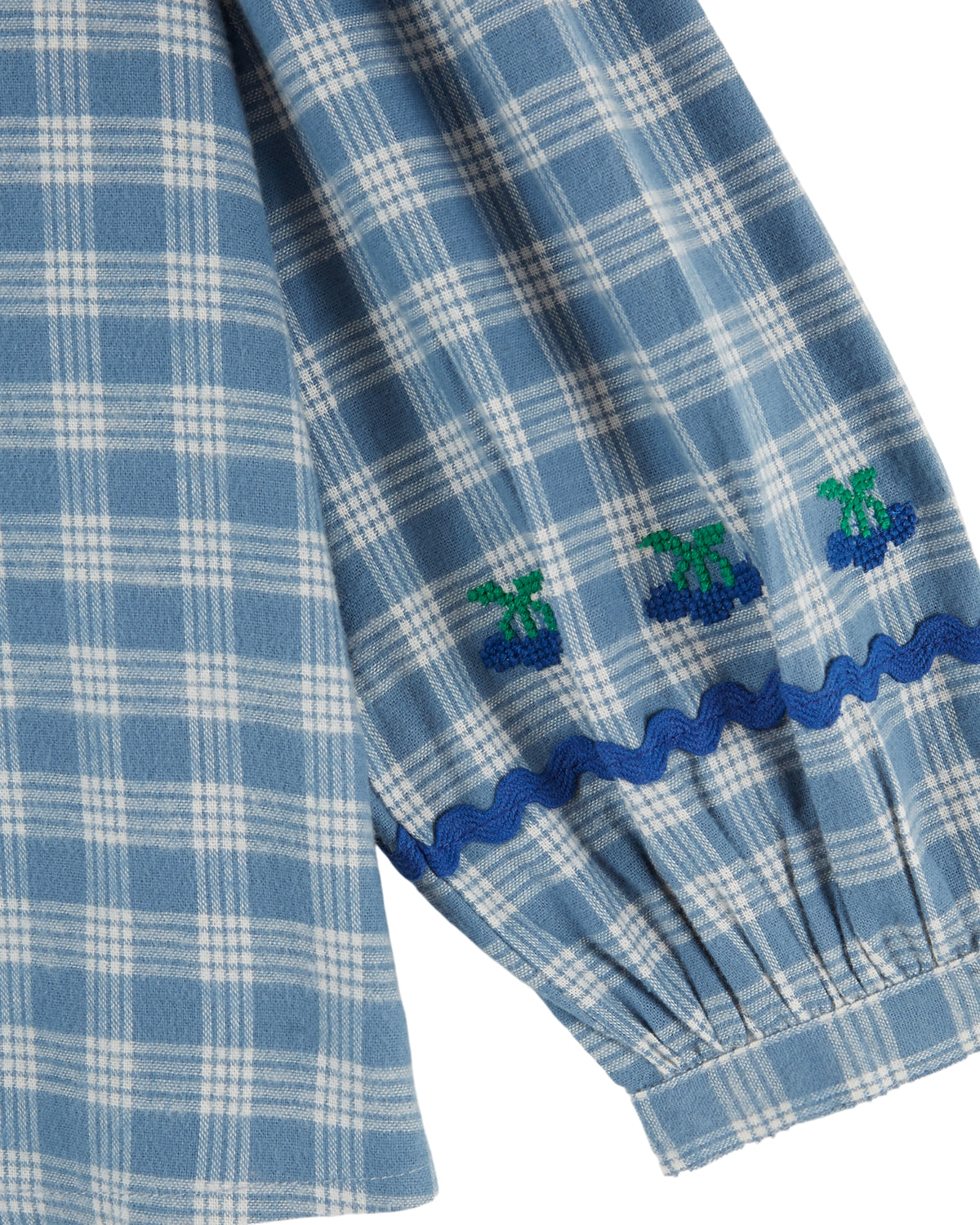 Karierte Bluse von Emile et Ida, 3-6 Jahre, Farbe: blue