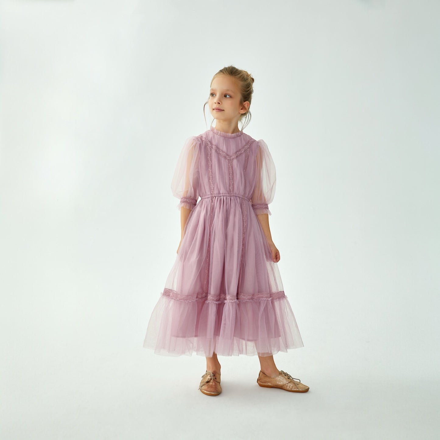 Kleid Donna von C'era una volta, Gr. 4-8 Jahre, Farbe: lilac
