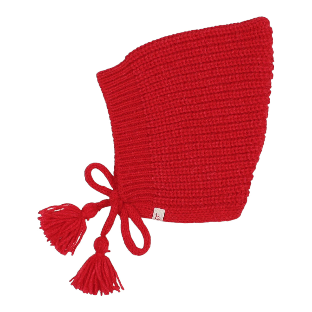 Weiche Strickmütze von Búho, XS-S, Farbe: poppy red