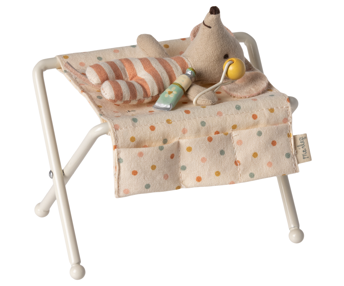 Wickeltisch, Babymaus - Weiß von Maileg